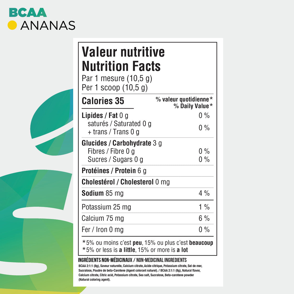 Informations nutritionnelles