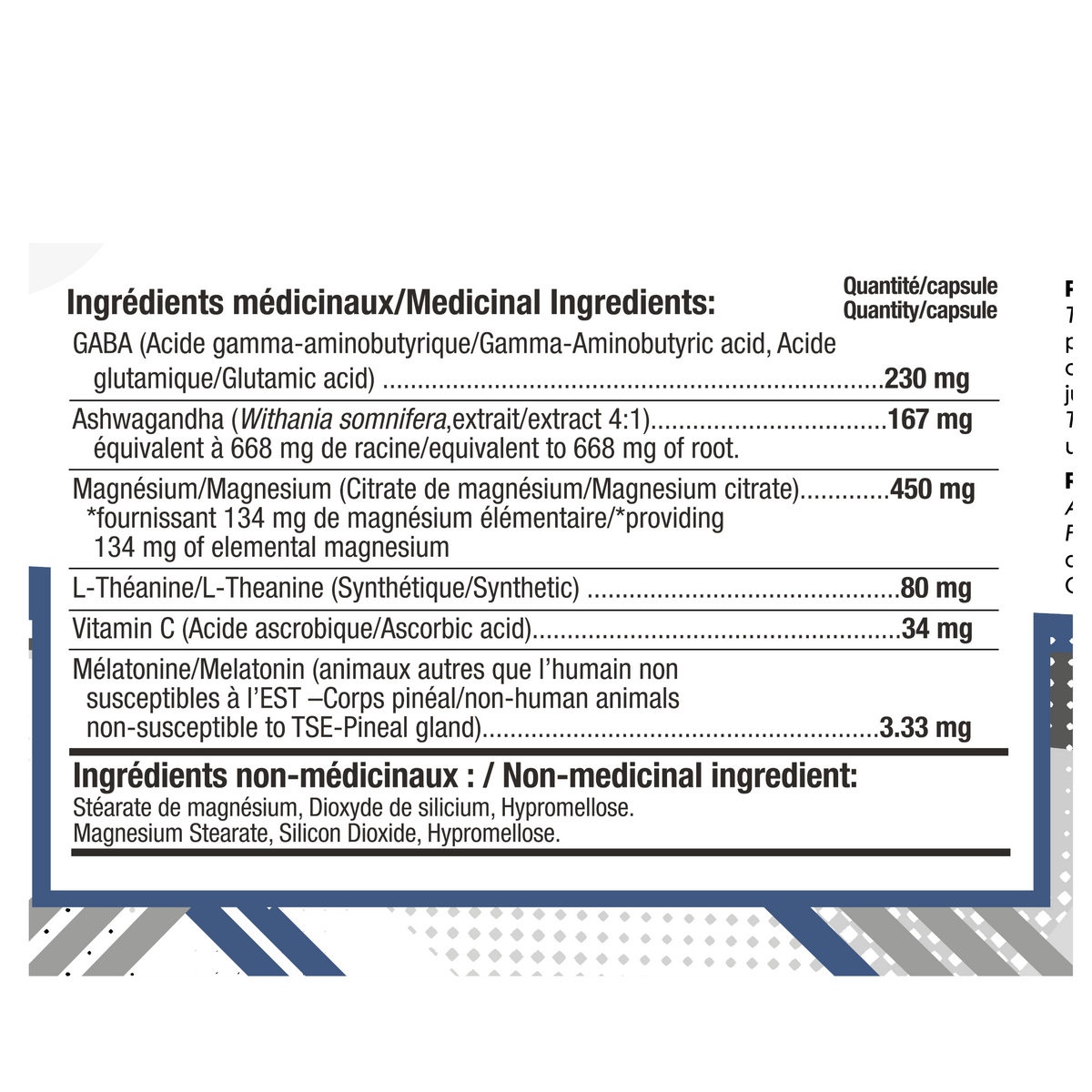 Nutrition information