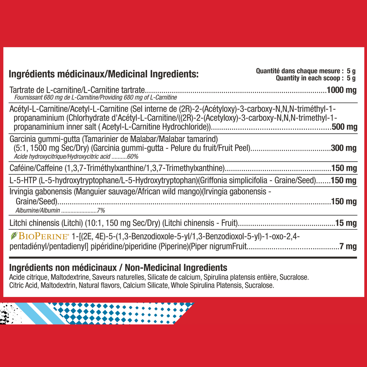 Informations nutritionnelles