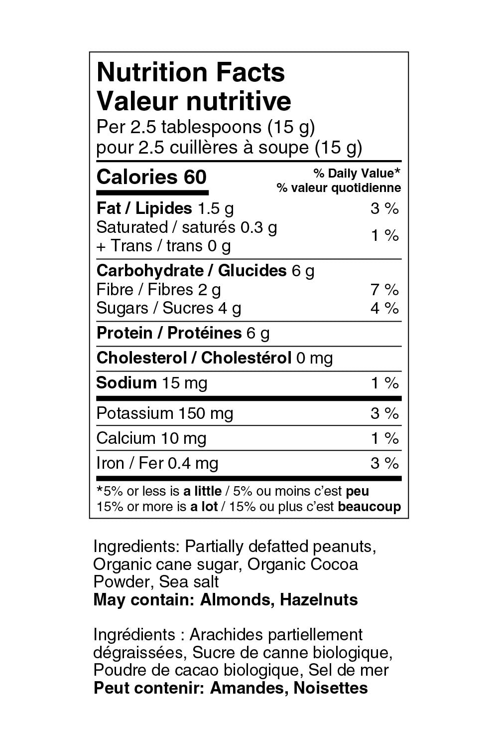 Informations Nutritionnelles