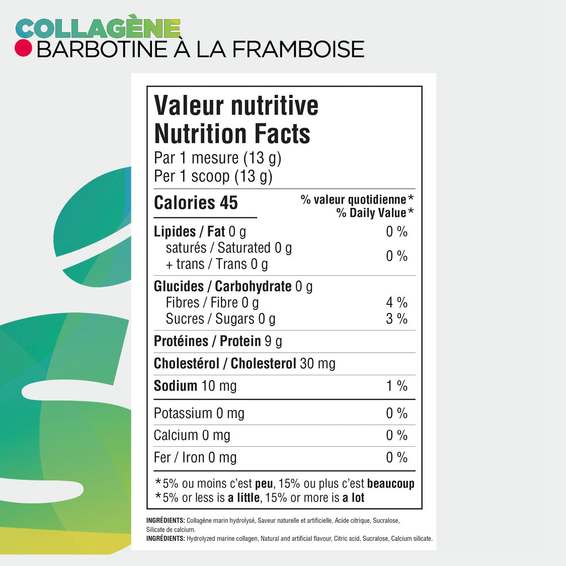 Informations nutritionnelles