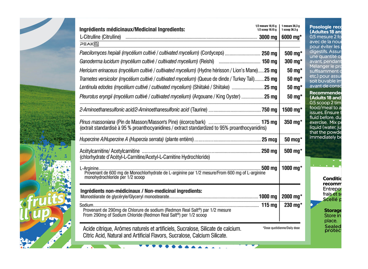 Informations nutritionnelles