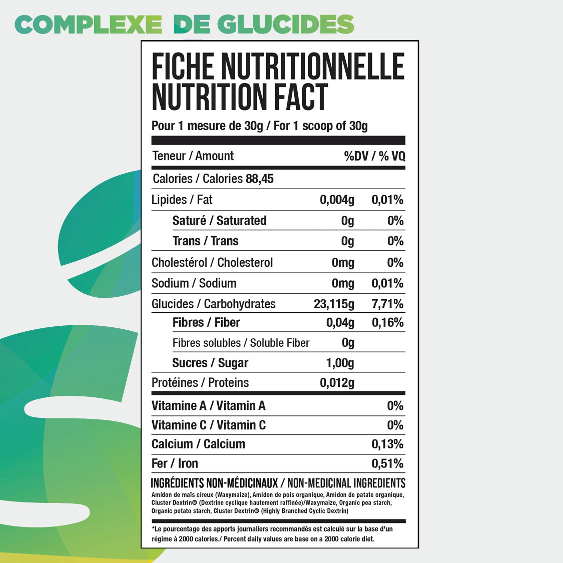 Nutrition information
