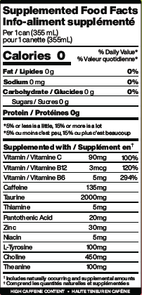Informations Nutritionnelles