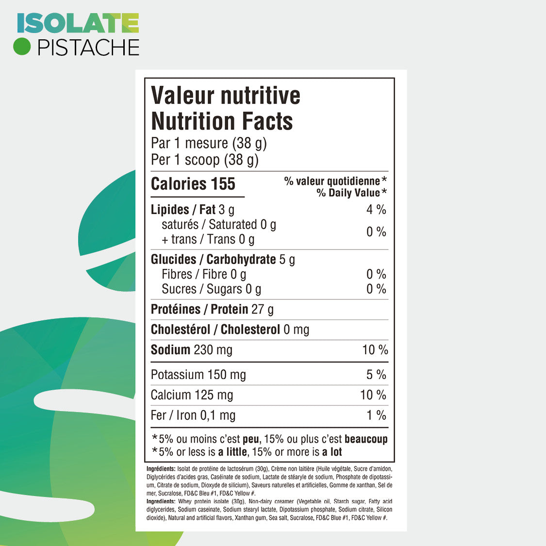 Informations nutritionnelles