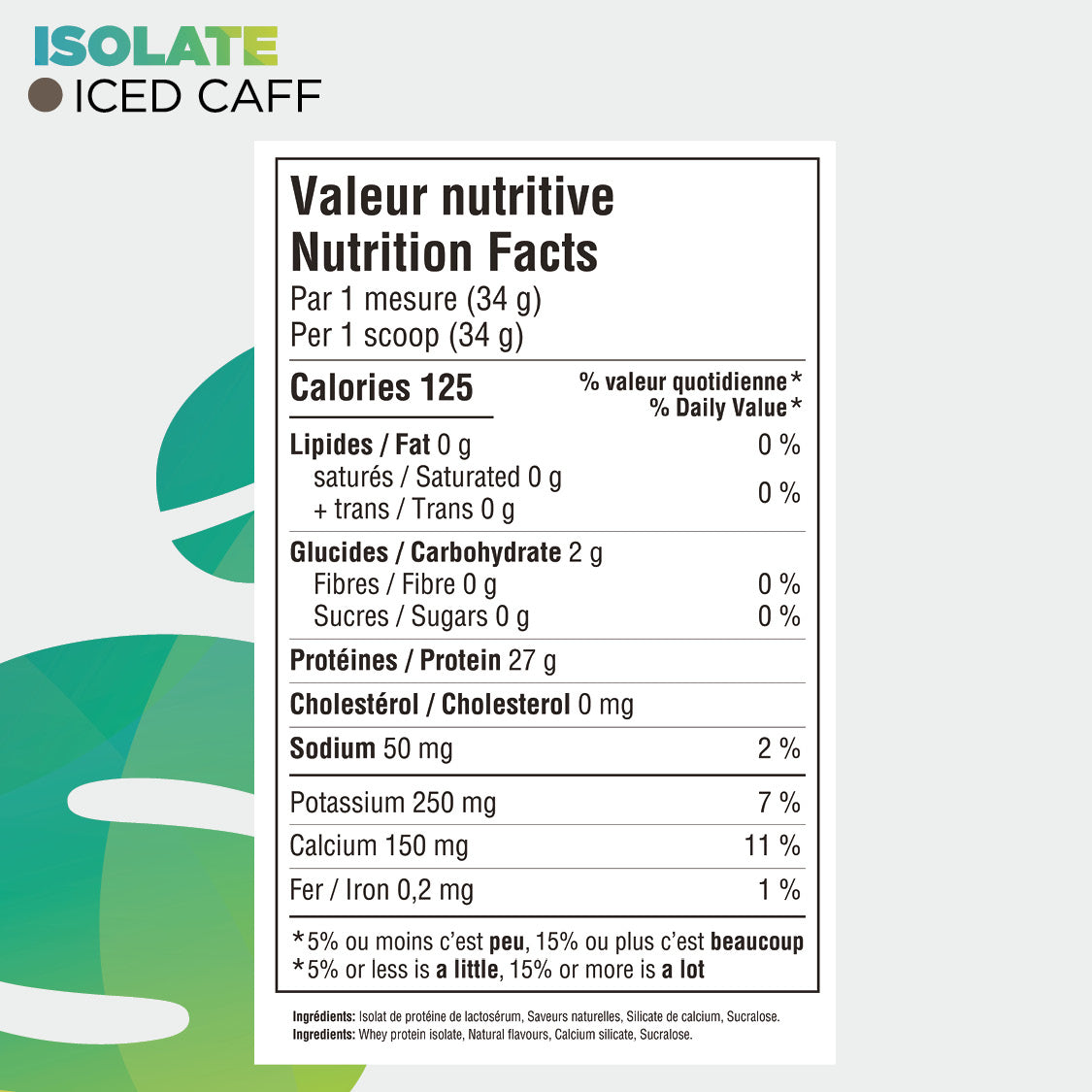 Informations nutritionnelles