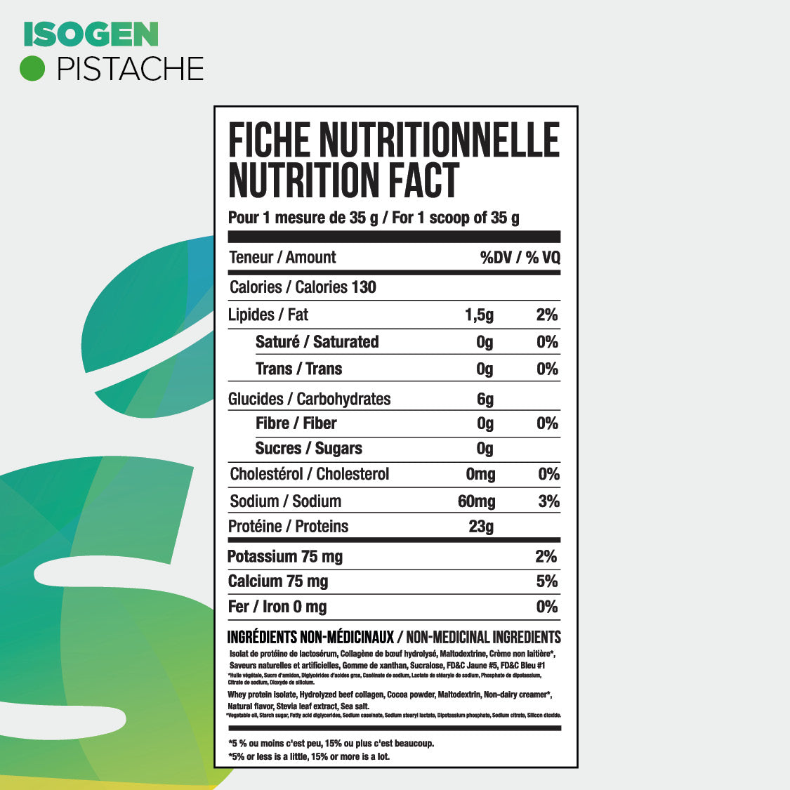 Informations nutritionnelles