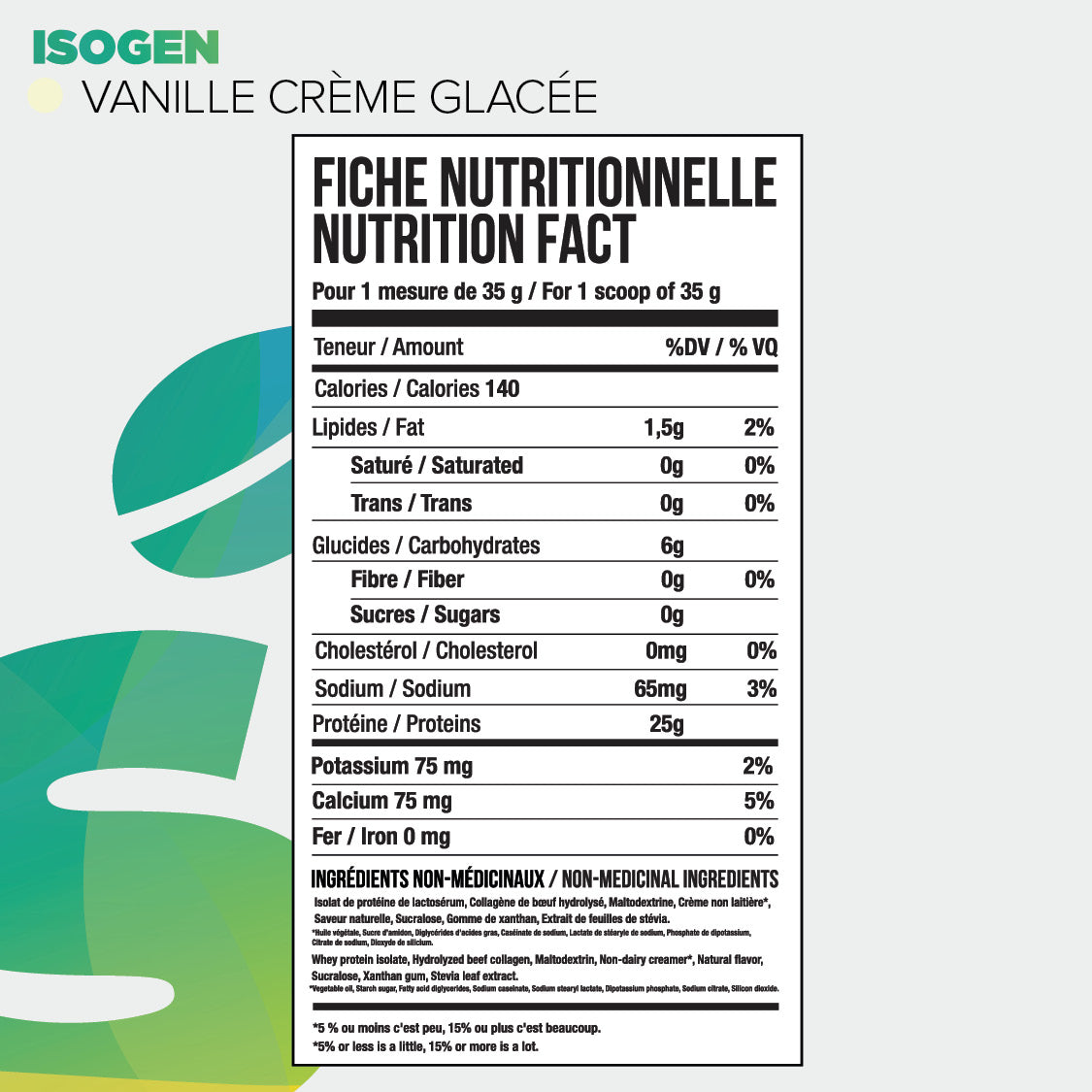 Informations nutritionnelles