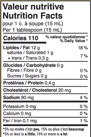 Informations Nutritionnelles