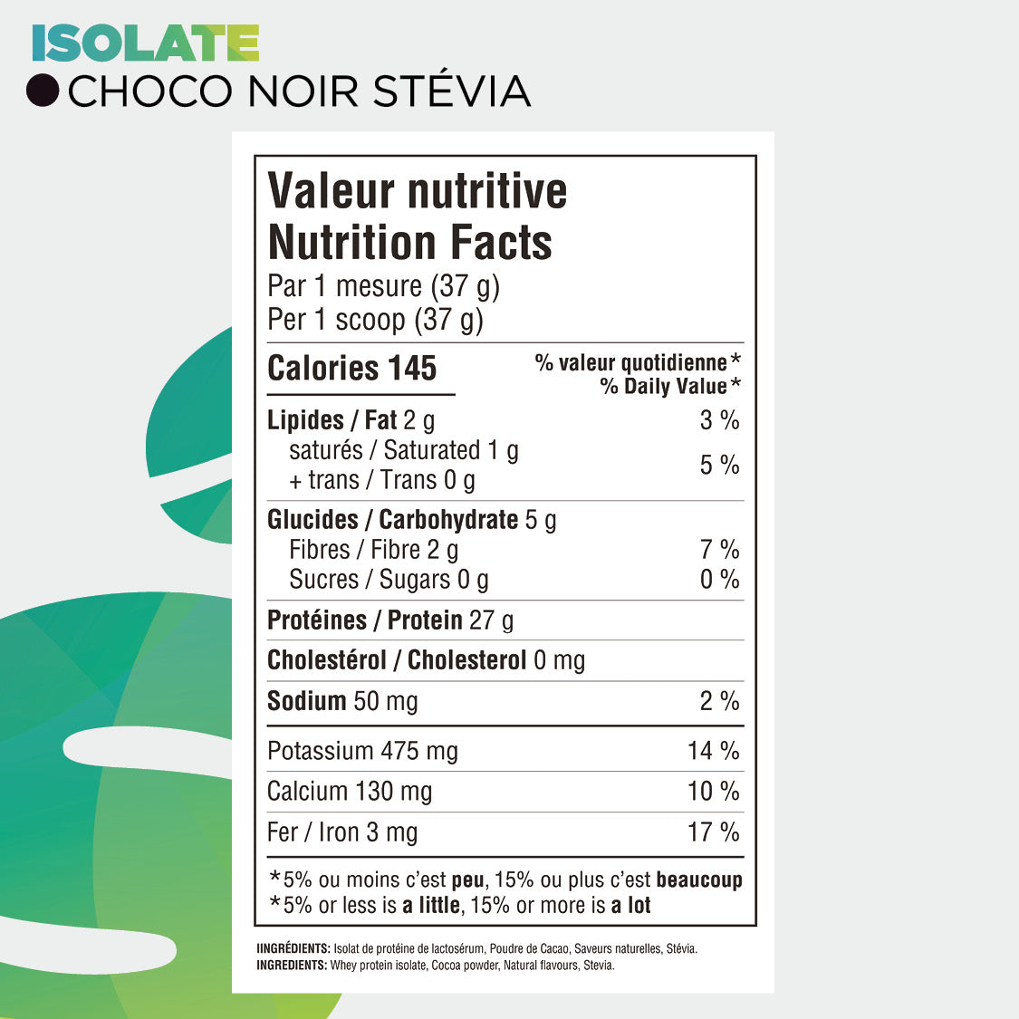 Informations nutritionnelles