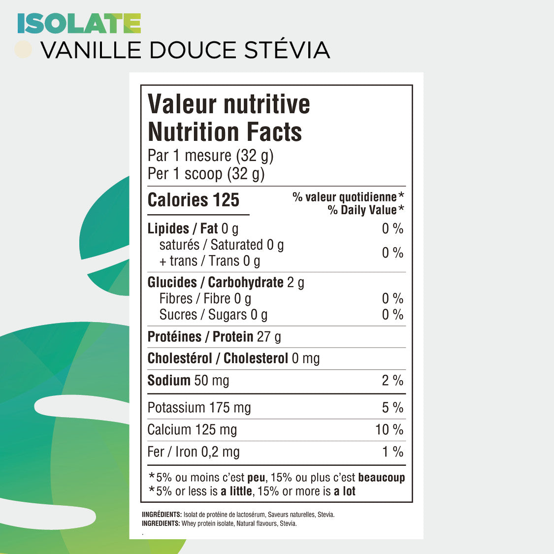 Informations nutritionnelles