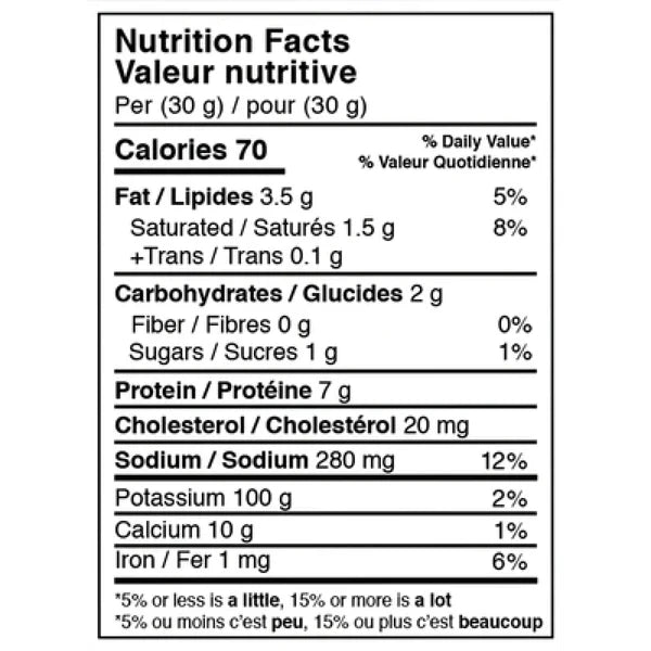 Informations Nutritionnelles